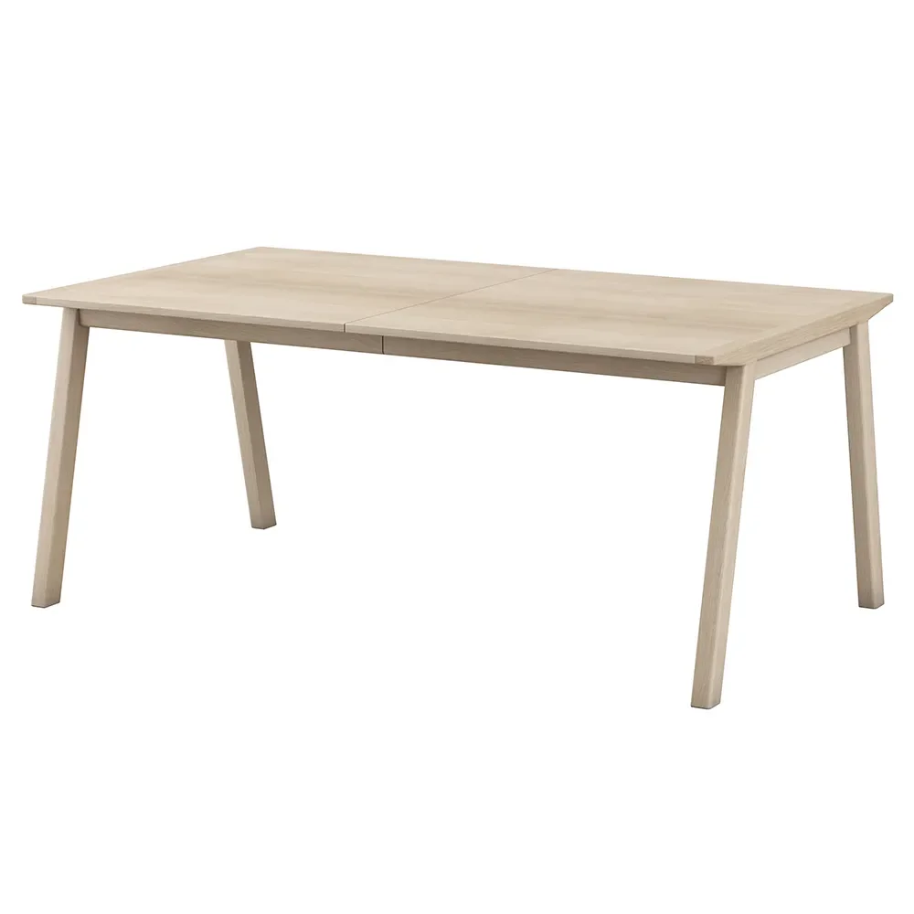 Skovby, SM142 Esstisch 100x74-270 cm Eiche Massiv Weiß geölt