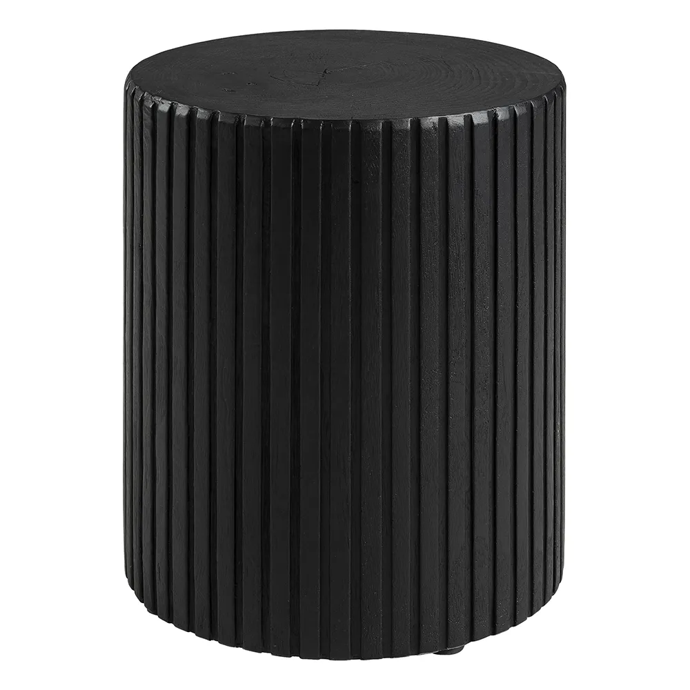 Groove Side Table Black