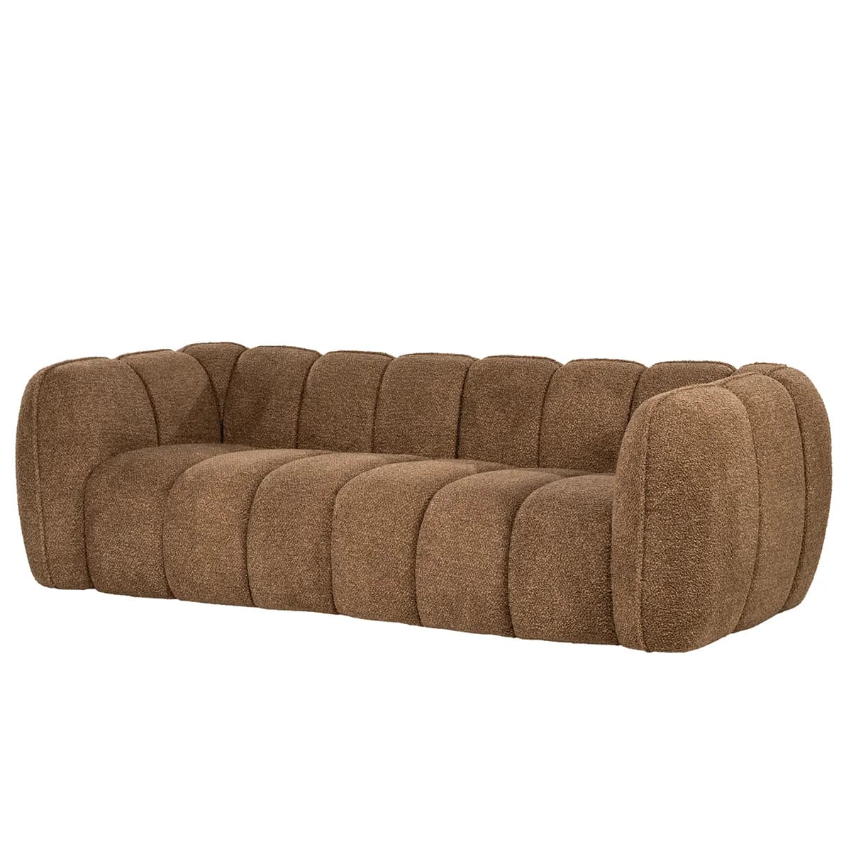 By-Boo, Sofa Cubetto (2,5-Sitzer) Brown