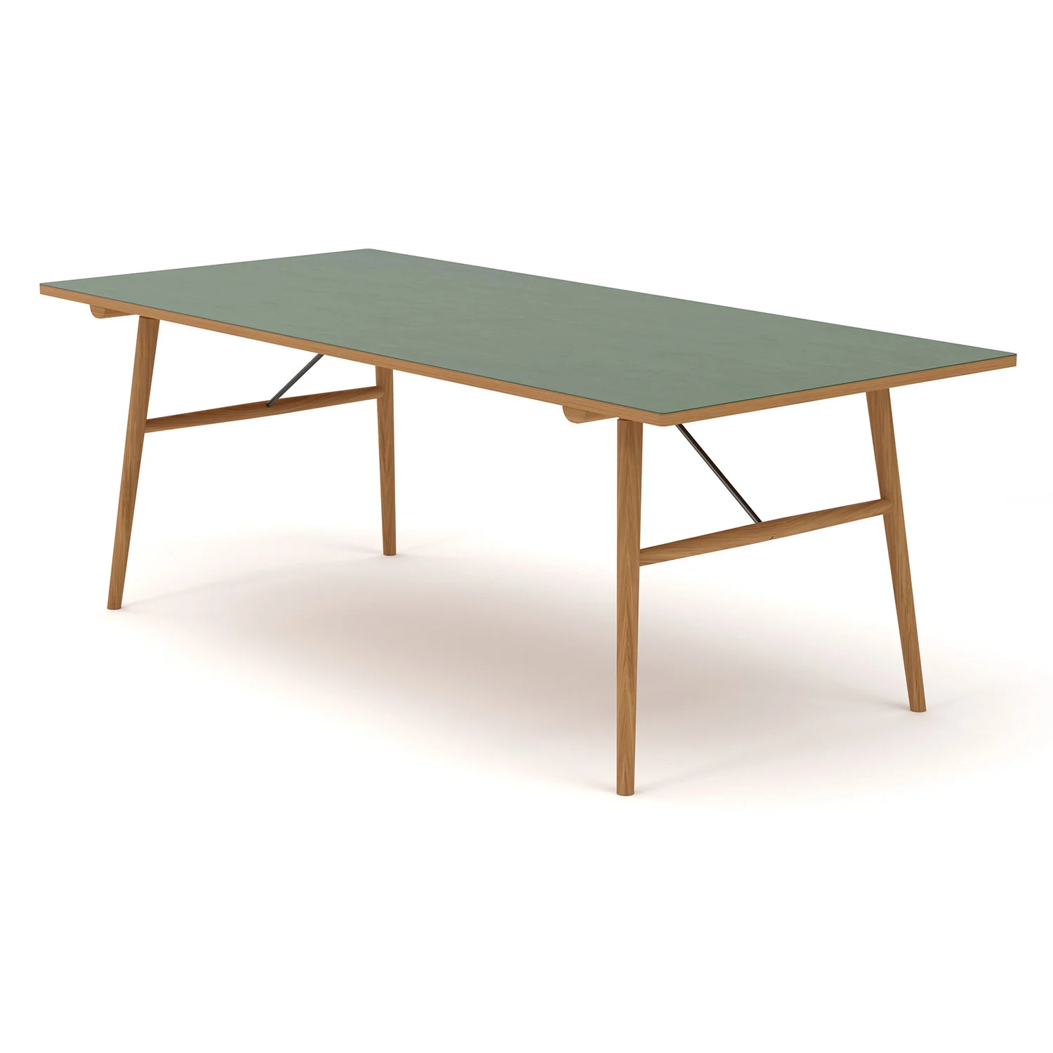 Houe, Hekla Tisch 208x95cm dunkelgrün geölte Eiche