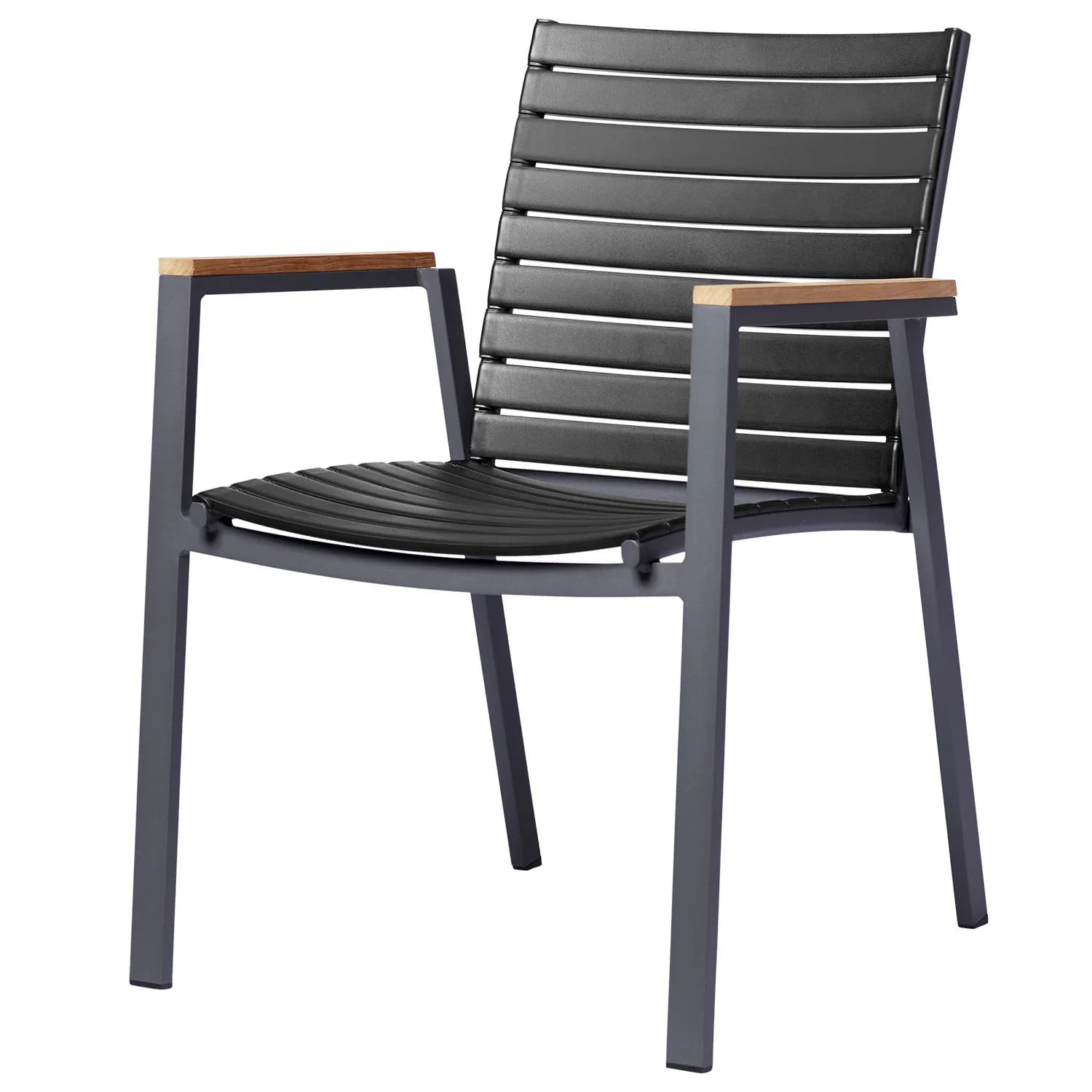 Cinas, Mood extreme Armlehnstuhl anthrazit Aluminium/Teak