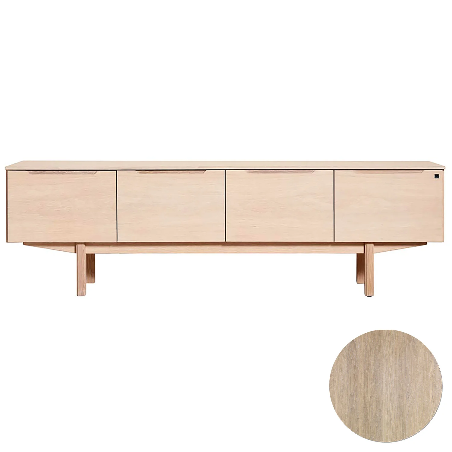 Skovby, Sm305 Tv-Bank Eiche Weißöl 194X40X58Cm
