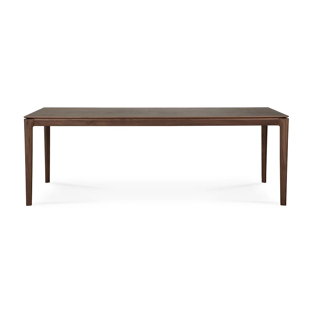 Ethnicraft Bok Esstisch 220x95 cm Lackiertes Teak Brown