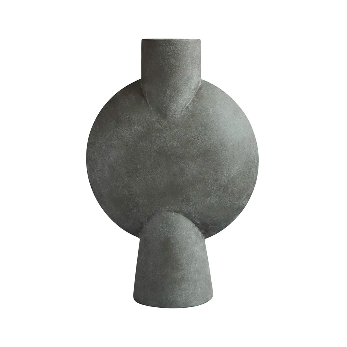 101 Copenhagen, Handbemalte Vase Sphere Bubl Hexa Dark Grey H60 cm