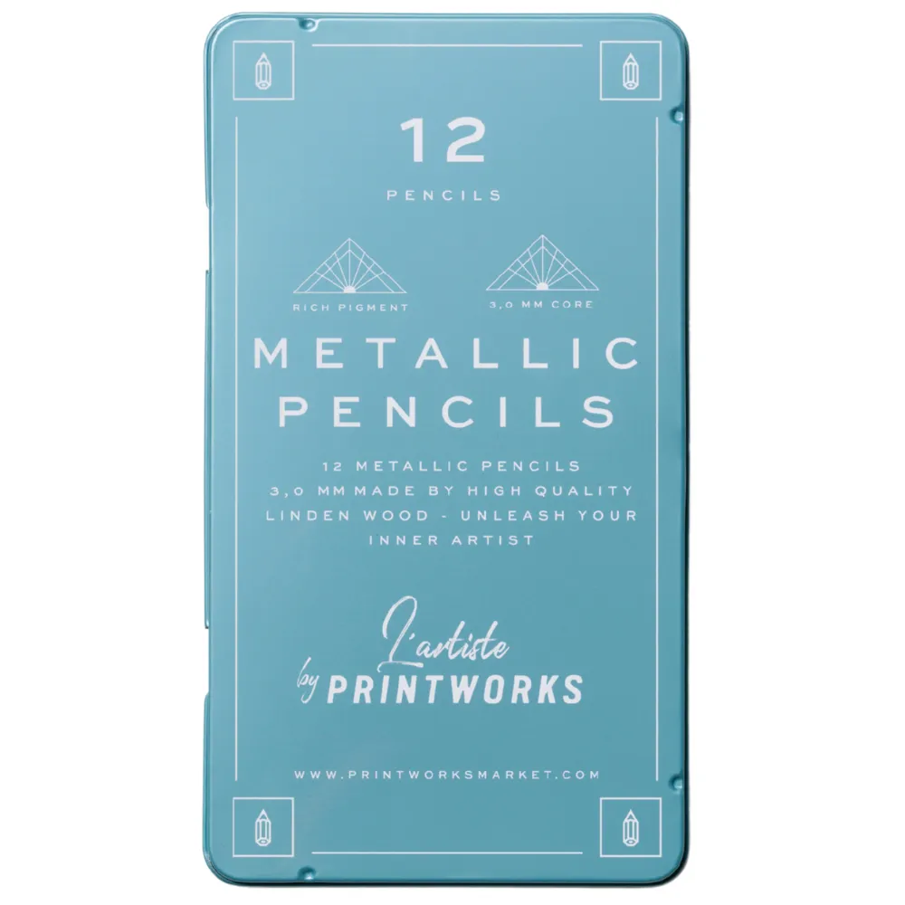 Printworks, 12 Buntstifte – Metallic