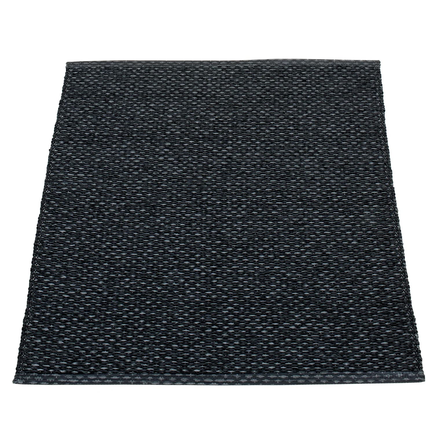 Pappelina, Svea Teppich 70x90 cm black metallic / black
