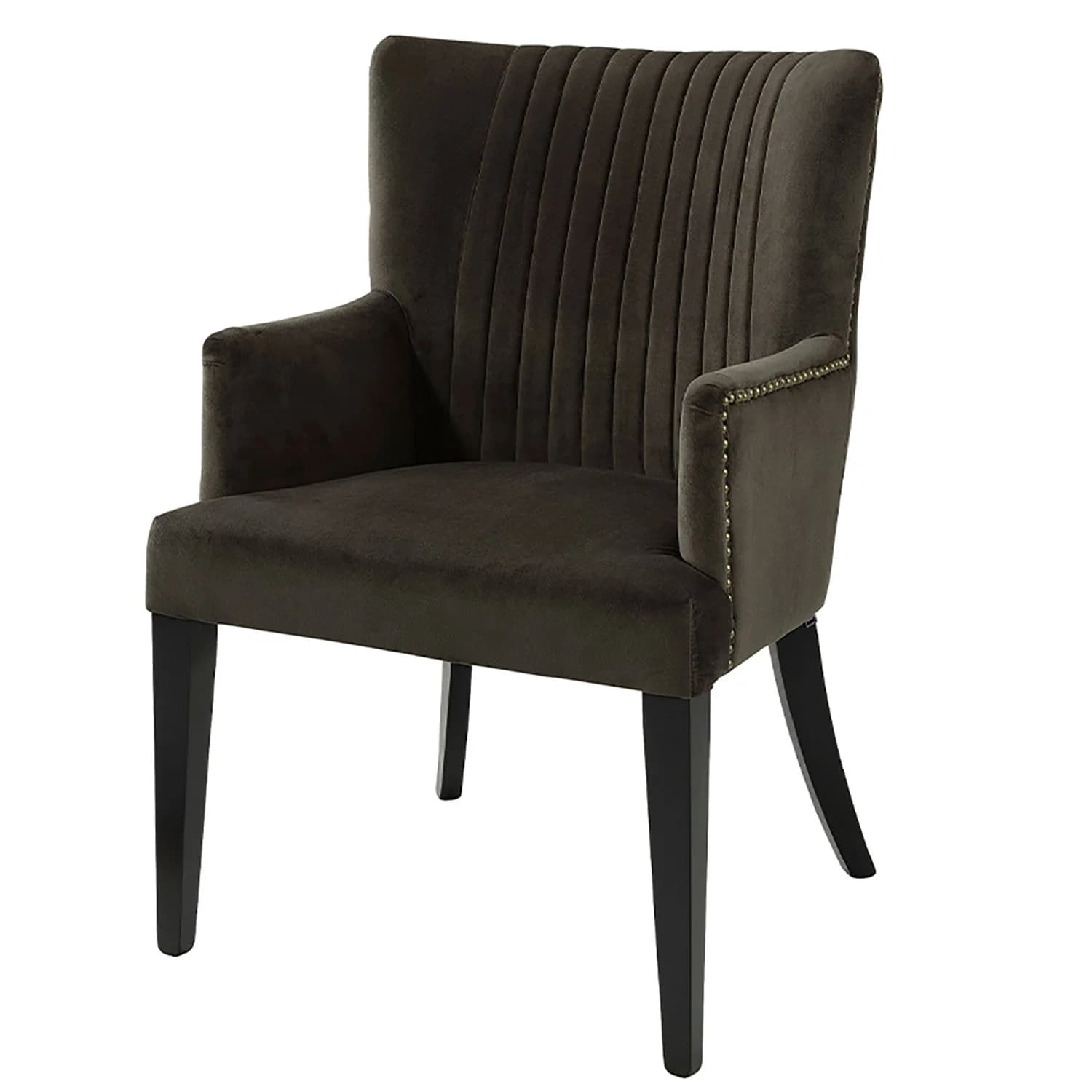 Dylan Dining Armchair Velvet Brown