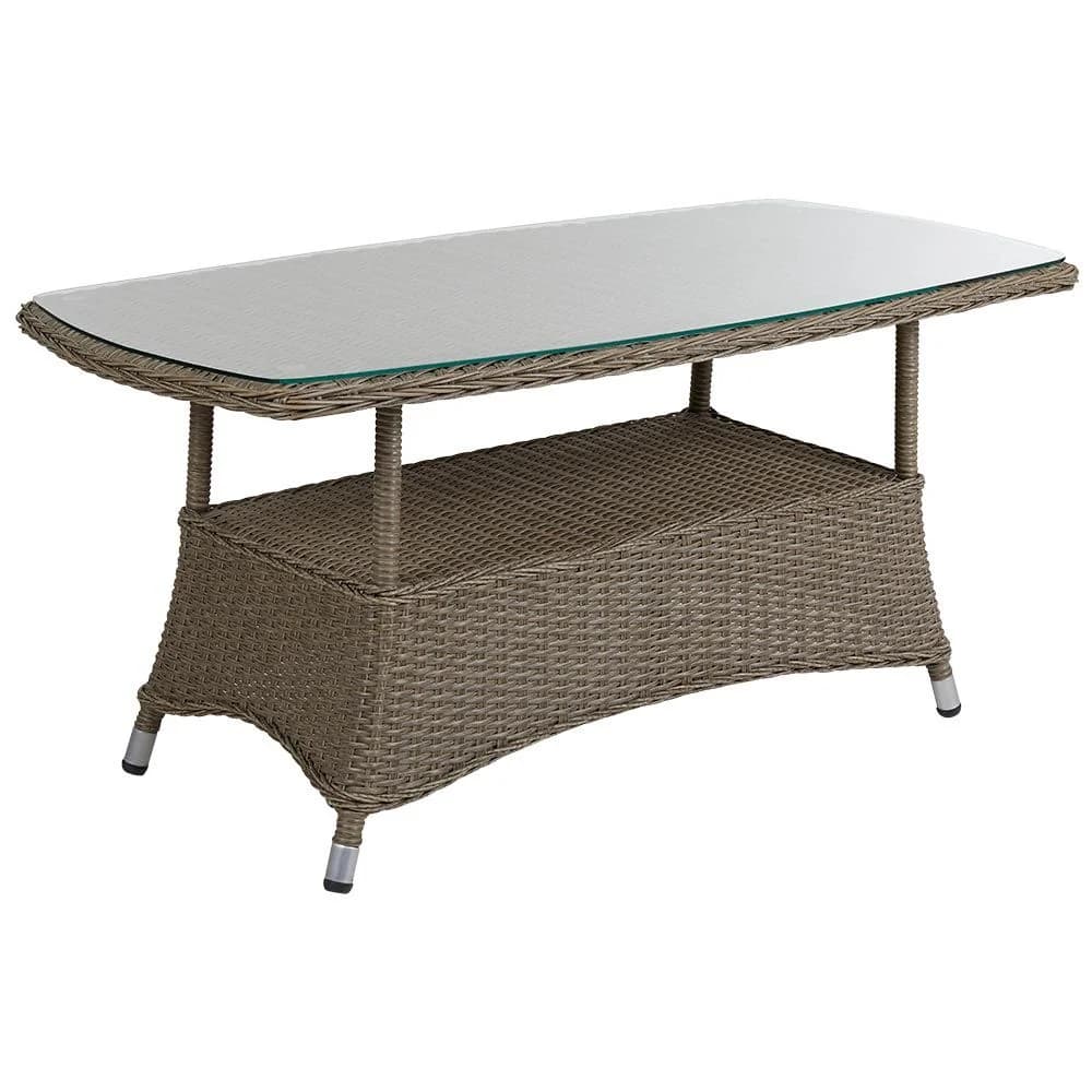Brafab, Couchtisch Hornbrook 65X120 cm Künstliches Rattan Beige