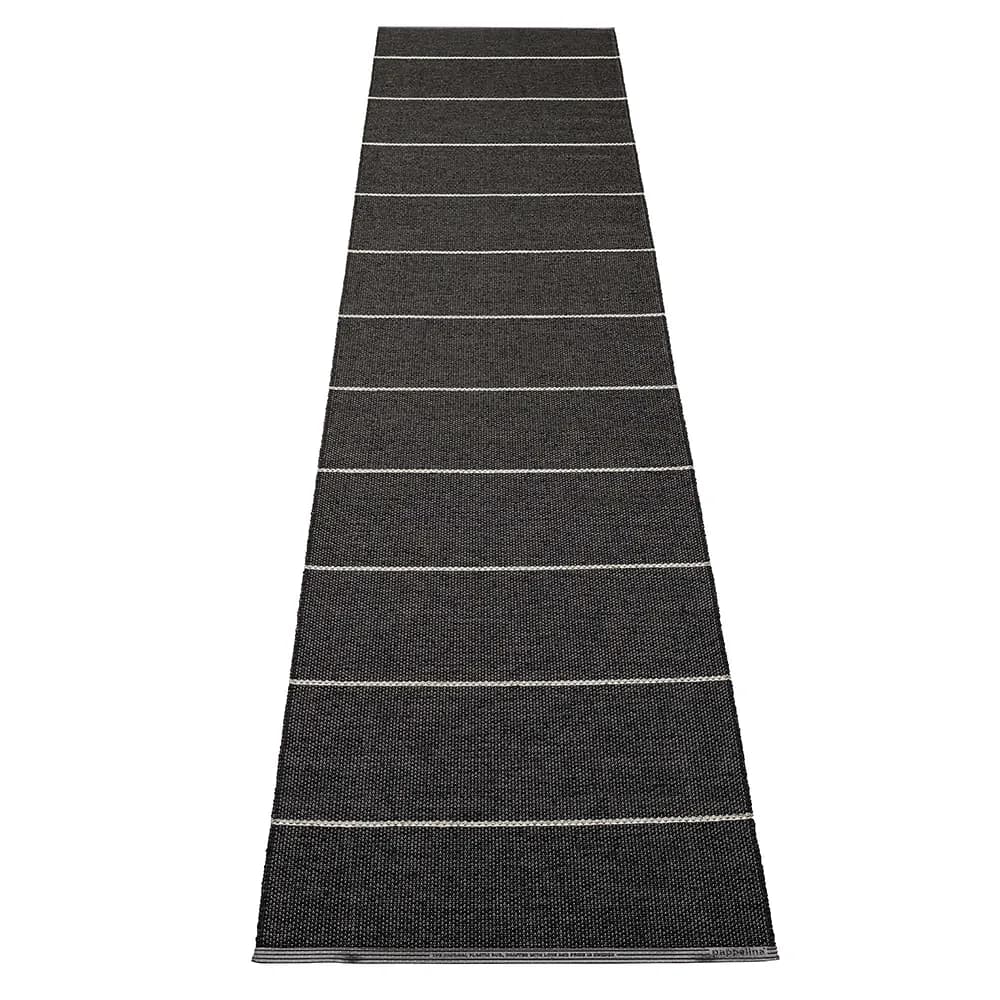 Pappelina, Lea teppich Black/Misty Mint/Vanilla 70 x 300 cm