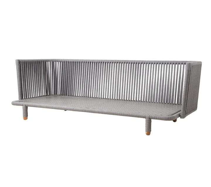 Cane-line, Moments 3 Sitzer. Sofa Grau