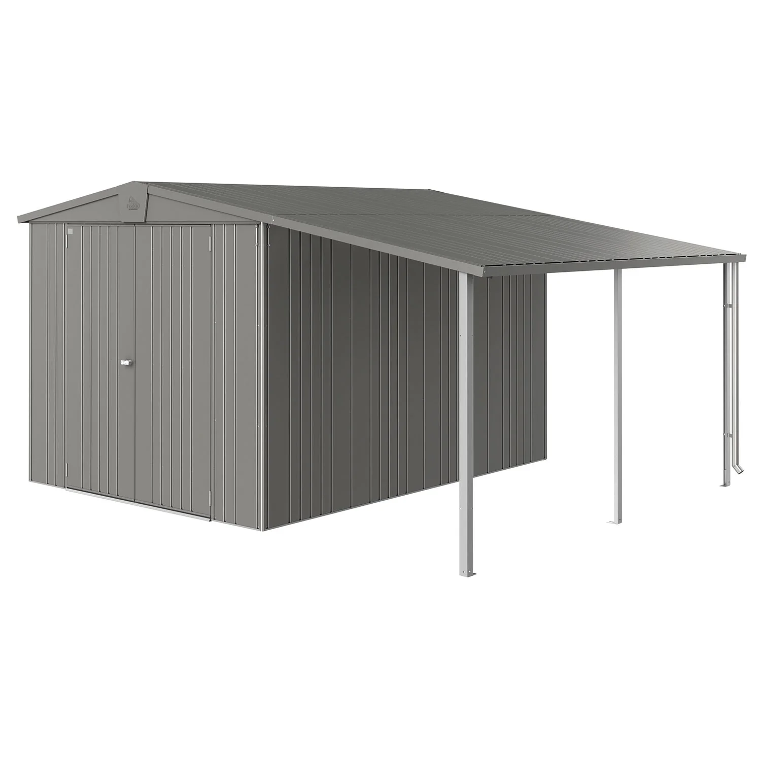 Biohort, Europa Seitendach Gerätehaus Größe 67 metallic quarzgrau Biohort