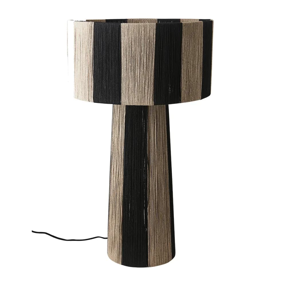 Affari of Sweden, JULLAN Tischleuchte schwarz/natur 72 cm