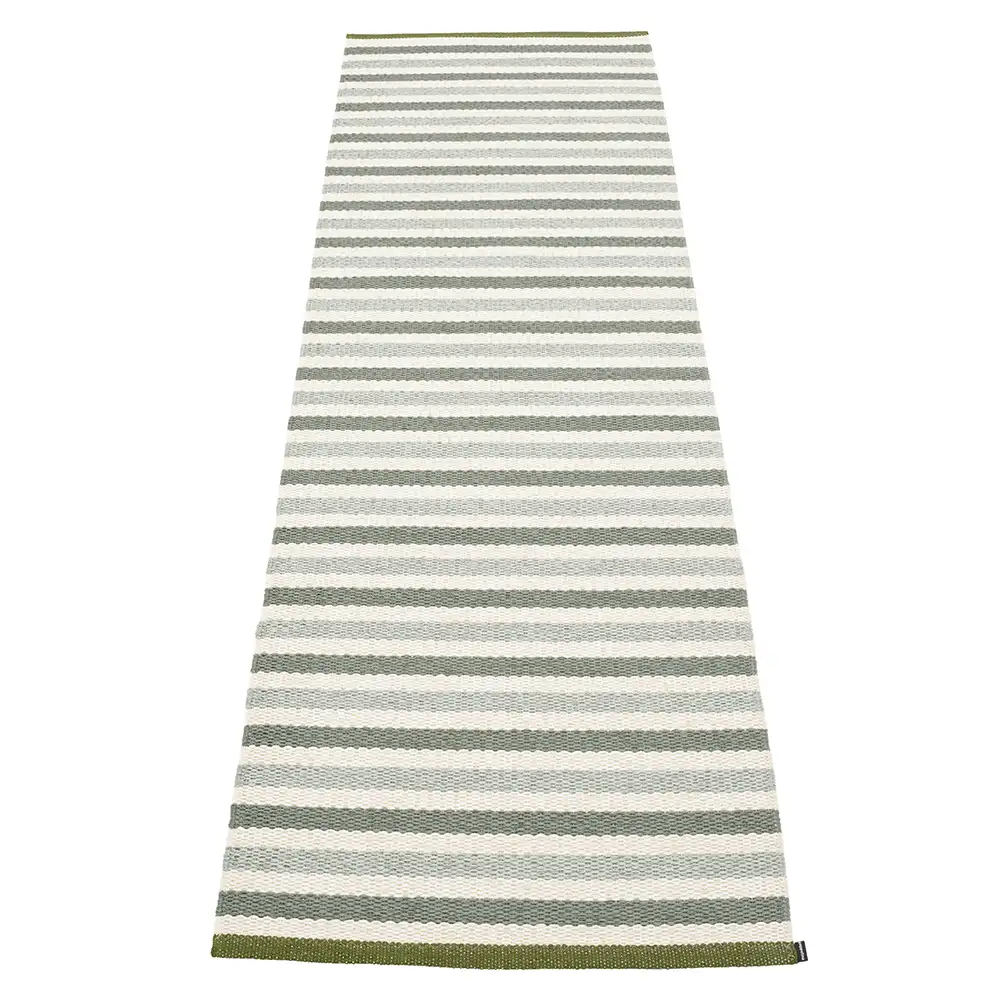 Pappelina, Teo Teppich 70x240 cm Sage/Army/Vanilla