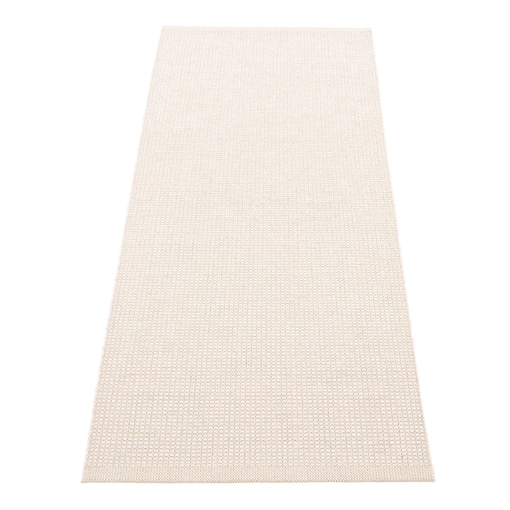 Pappelina, Emm teppich 70 x 180 cm Vanilla/White Metallic