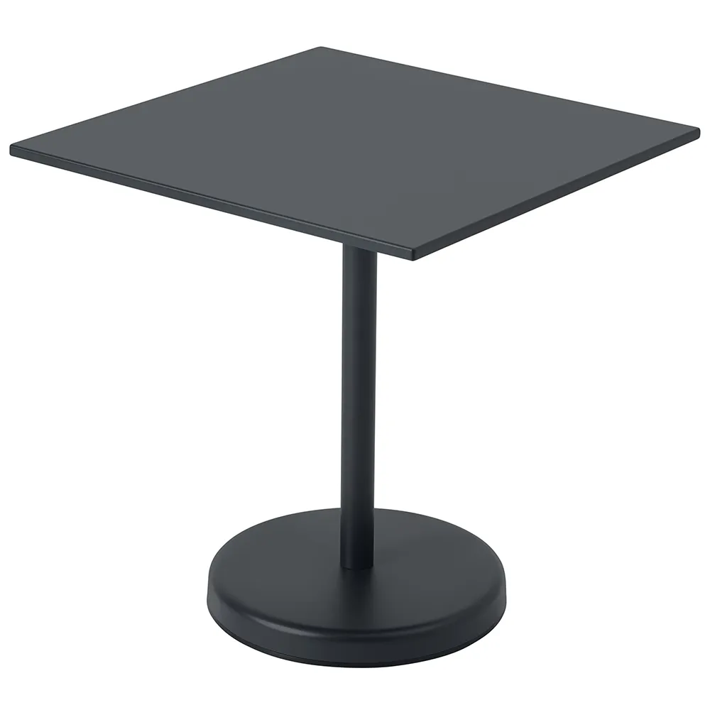 Muuto, Linear Steel Bistrotisch 70x70 cm Anthracite Black