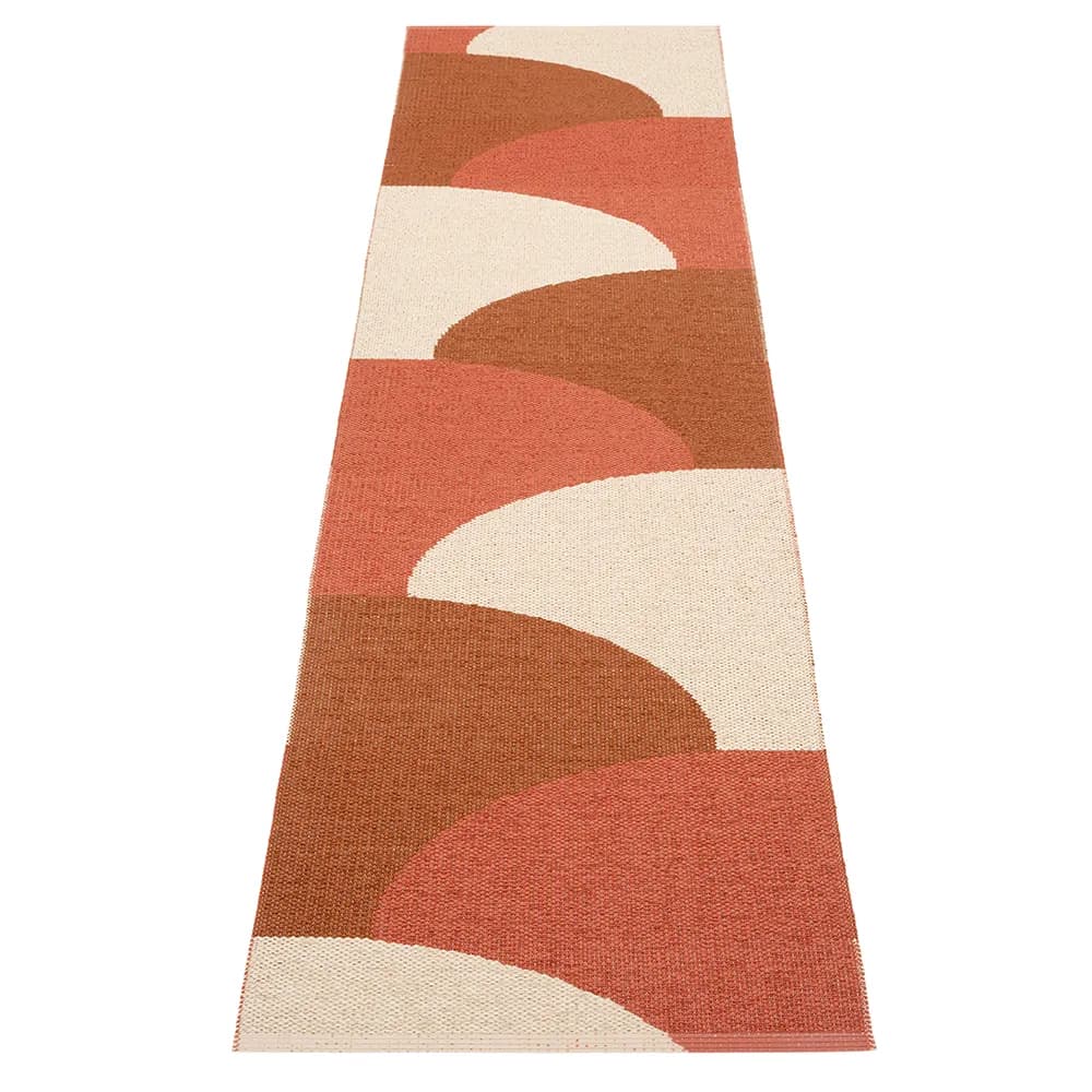 Pappelina, Hill teppich Brick/Rust/Cream 70 x 270cm