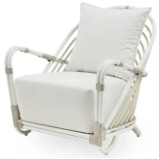 Sika Design, Charlottenborg Sessel Rattan Weiß/Beige