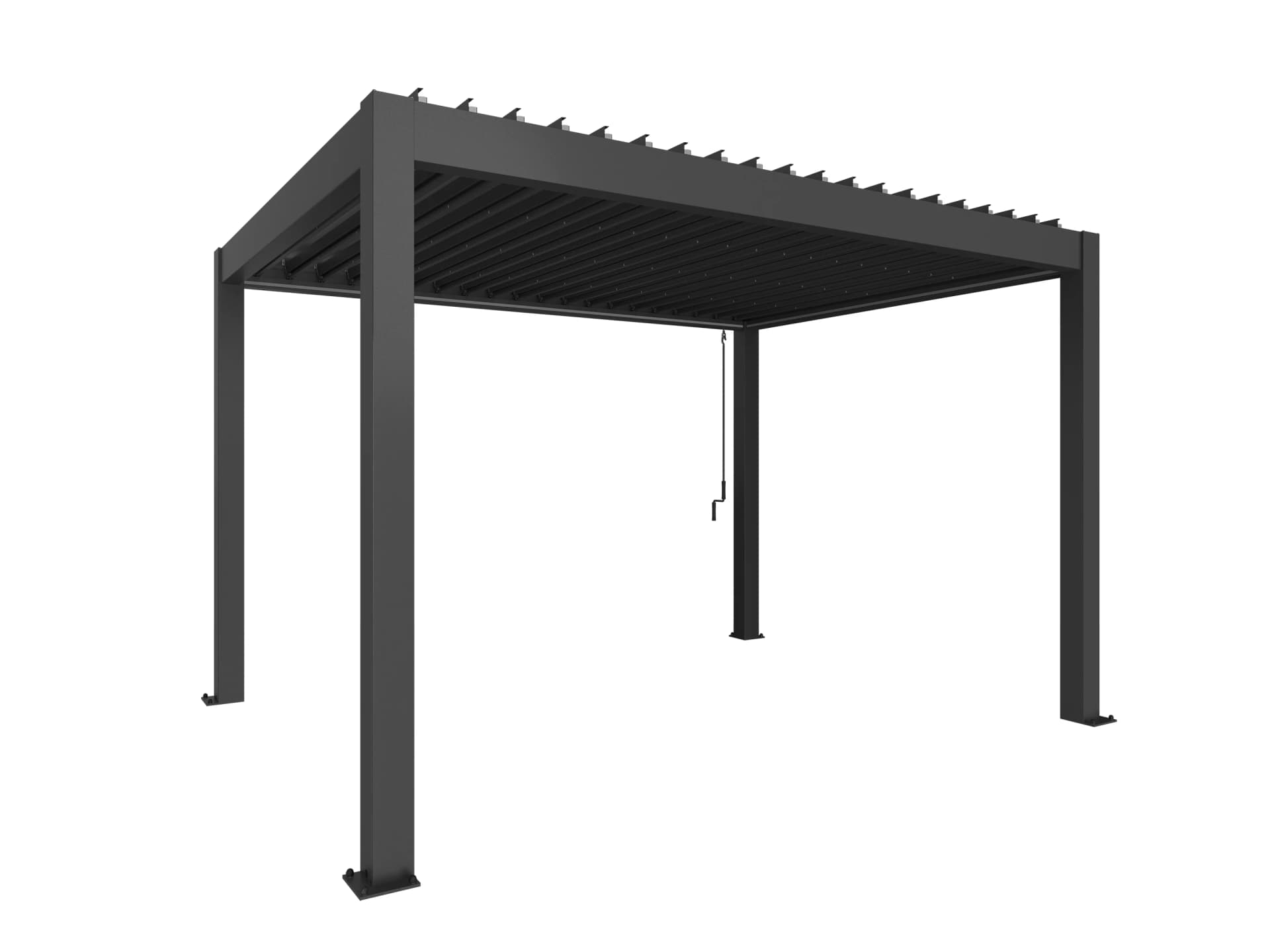 Biohort, Pergola, Größe 4 x 3, Metallic-Dunkelgrau