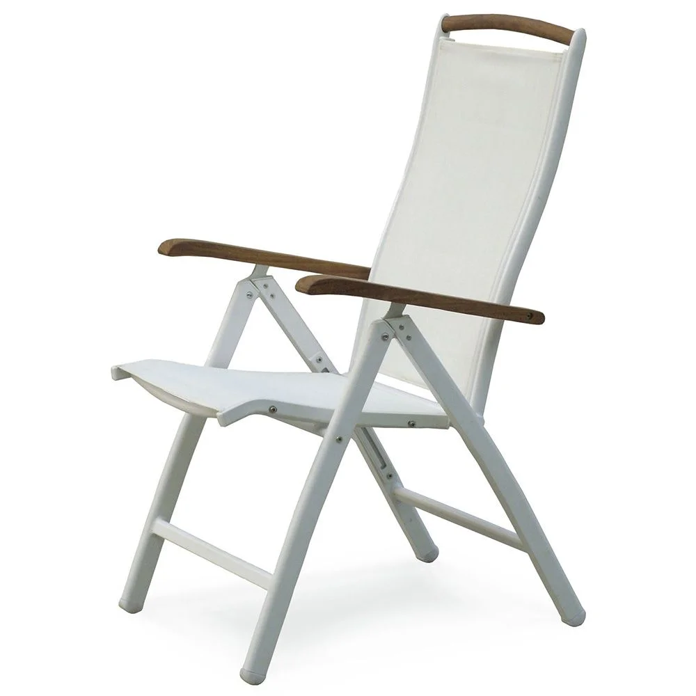 Hillerstorp, Nydala Sessel Weiß/Weiß Teak