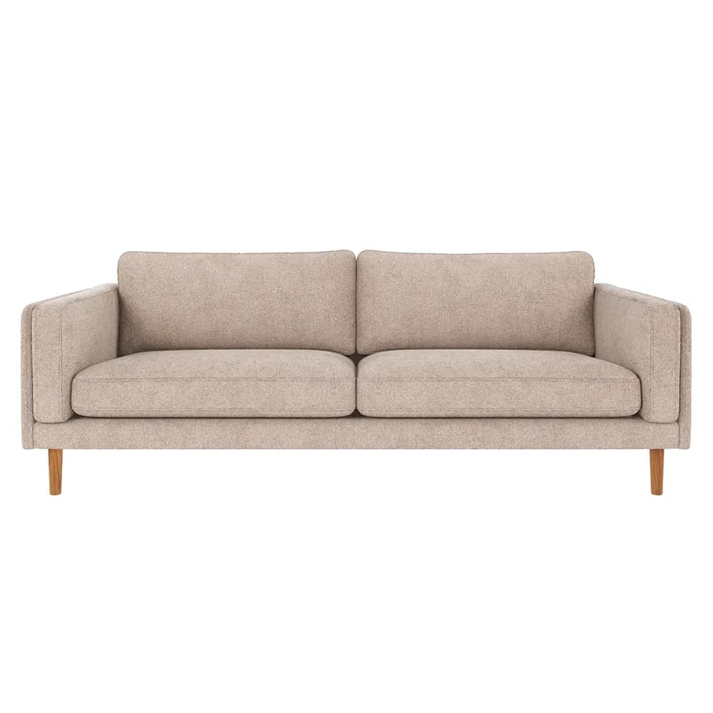 Rowico Home, Braden 3-Sitzer Sofa Eiche/hellbeige