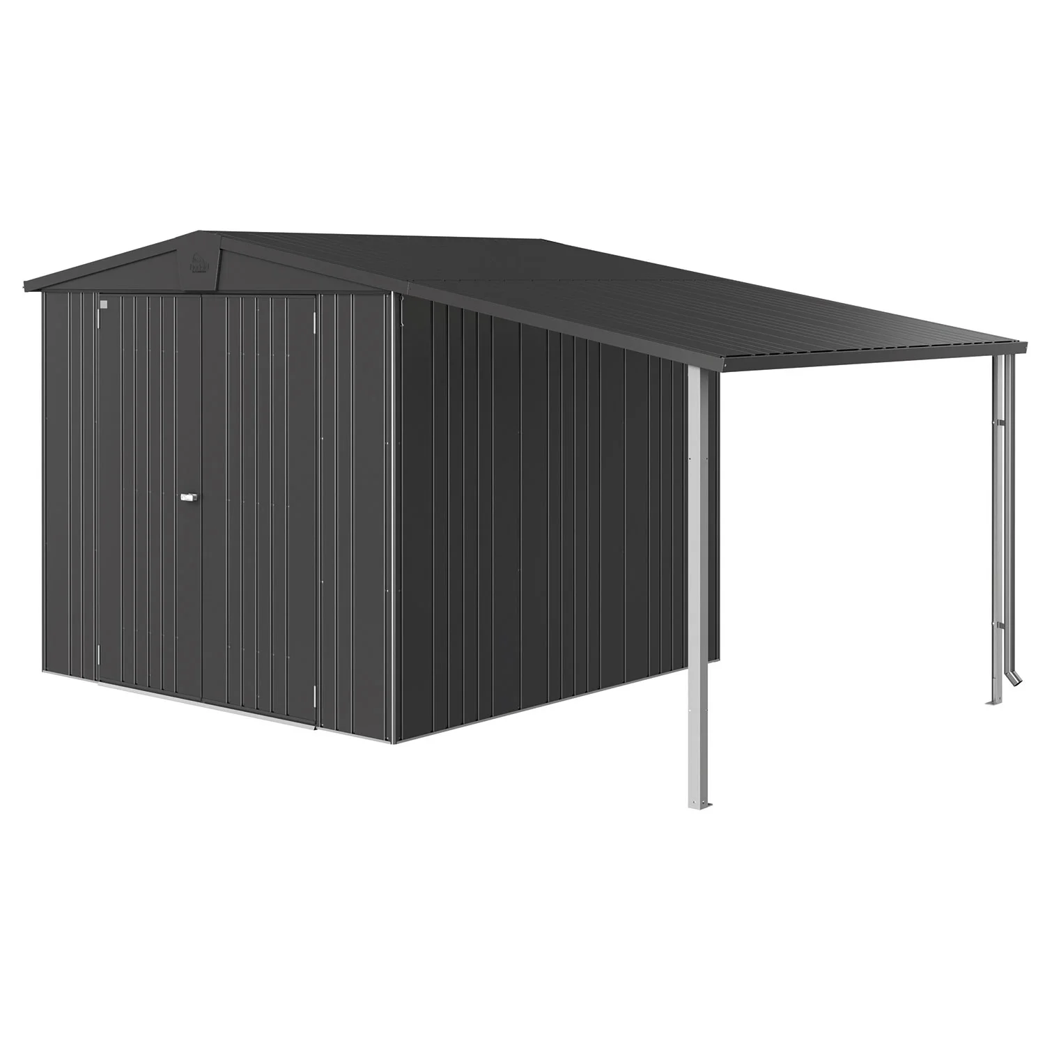 Biohort, Europa Seitendach Gerätehaus Größe 45 metallic dunkelgrün Biohort