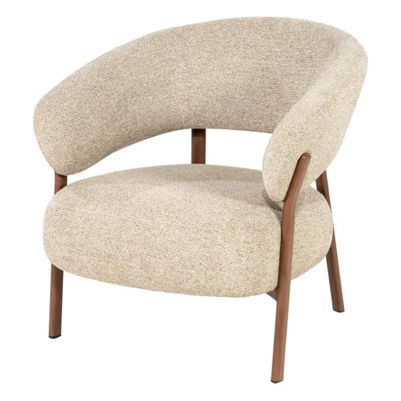 By-Boo, Sedia Loungesessel 73,5x72x75 cm braun