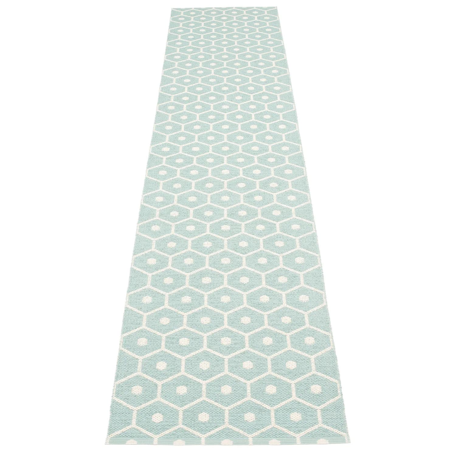 Pappelina, Honey Teppich 70x350 cm pale turquoise / vanilla