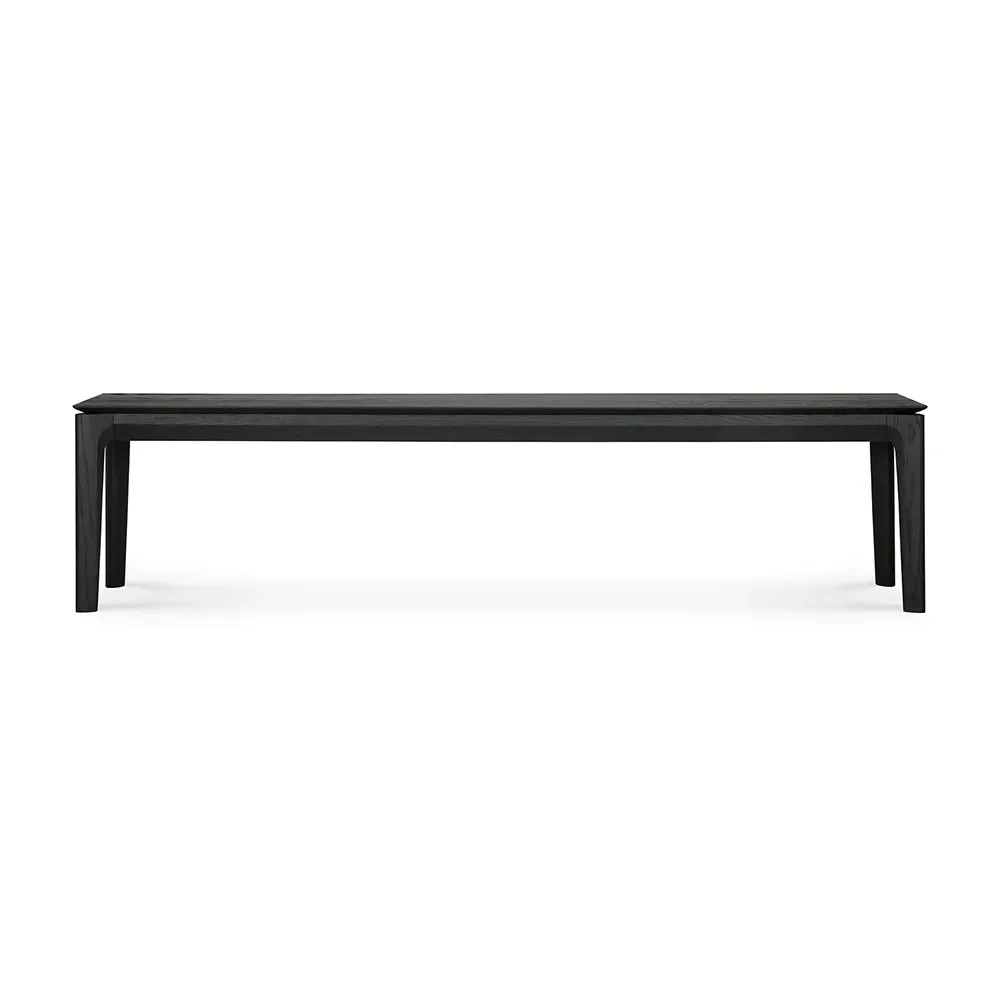 Ethnicraft, Bücherbank 35x186 cm Eiche schwarz lackiert