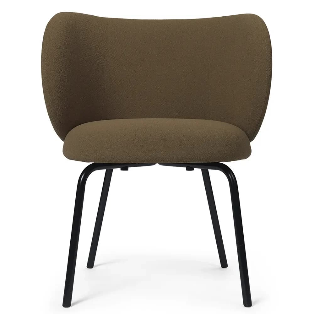 Ferm Living, Rico Esszimmerstuhl Black Grain - Caramel