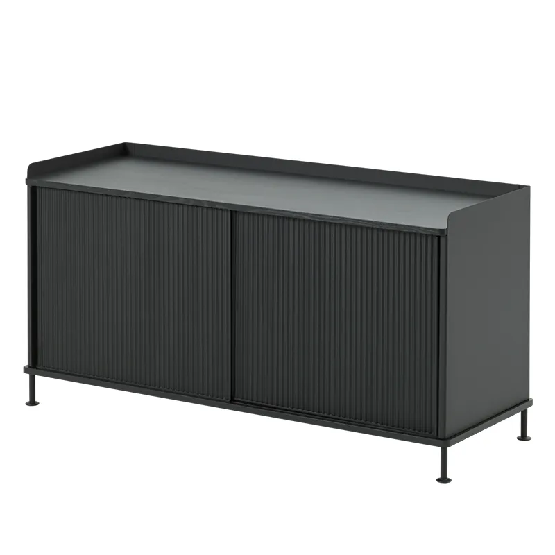 Muuto, Enfold Anrichte 124 x 45 cm - Black Anthracite Black