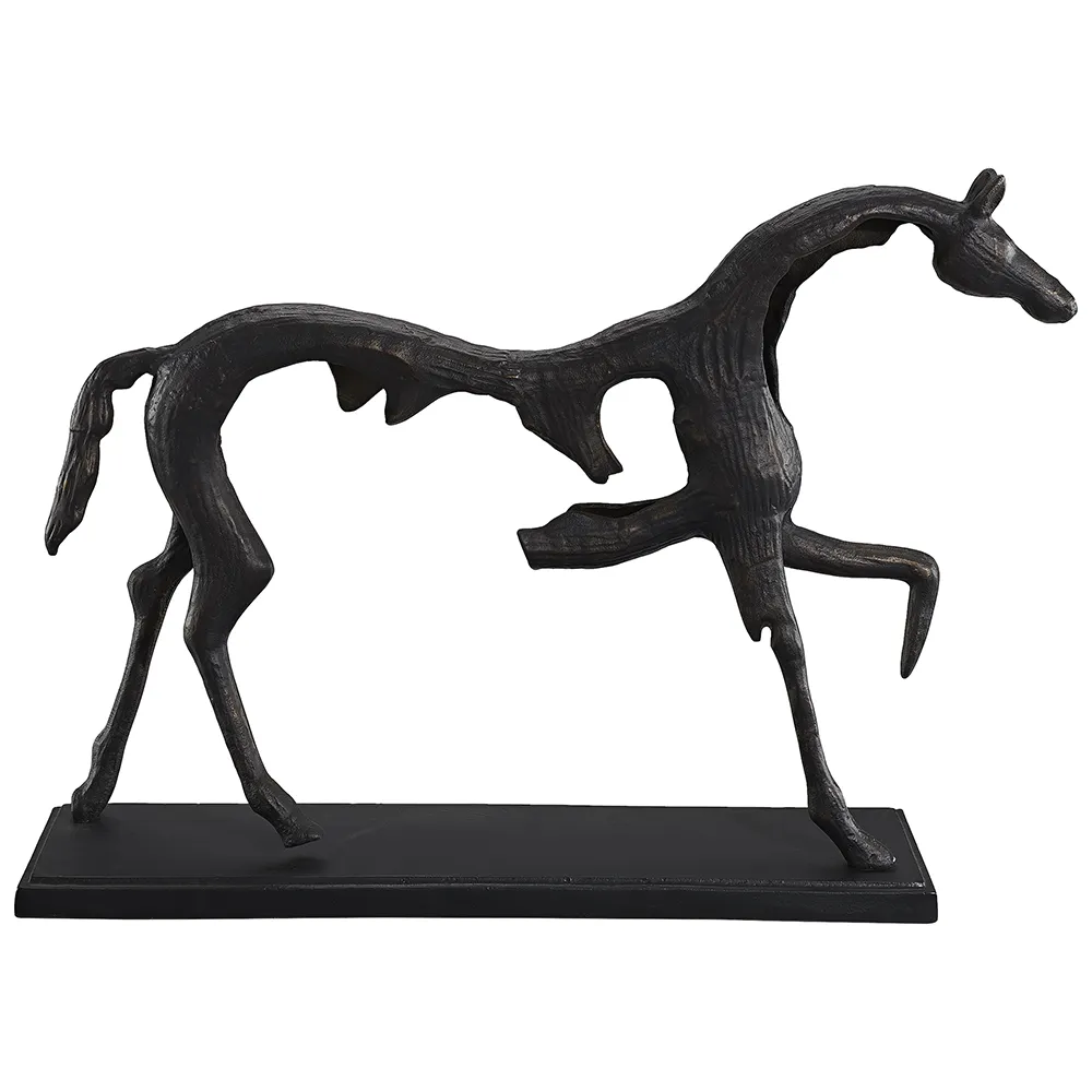 Cavallo Horse Decoration Black