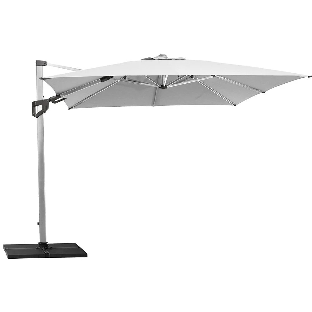 Cane-line, Hyde Luxe Tilt Sonnenschirm 300x300 cm Staubig Weißer Stoff