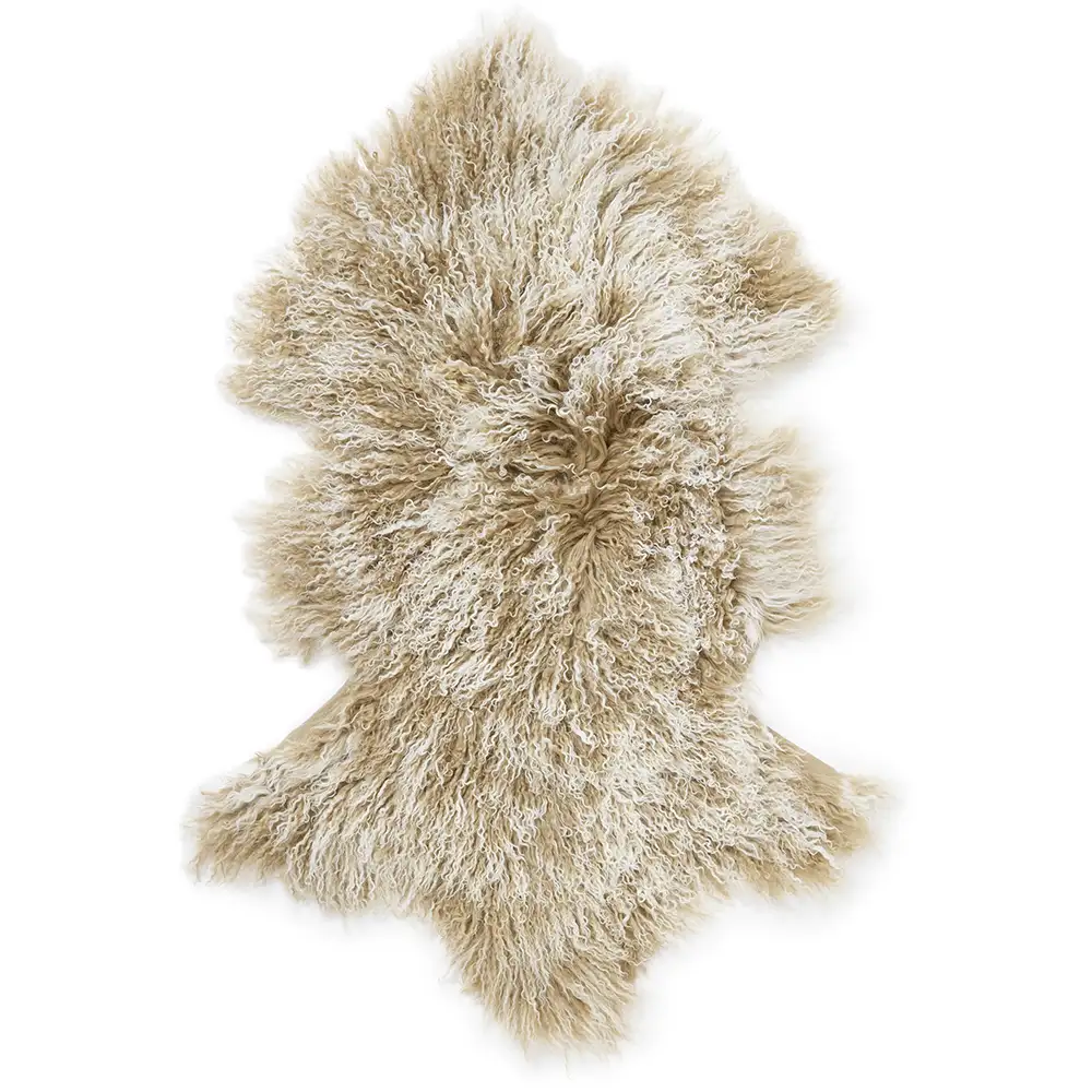 Skinnwille, Shansi Schafsfell 55x95 cm Beige Snowtop