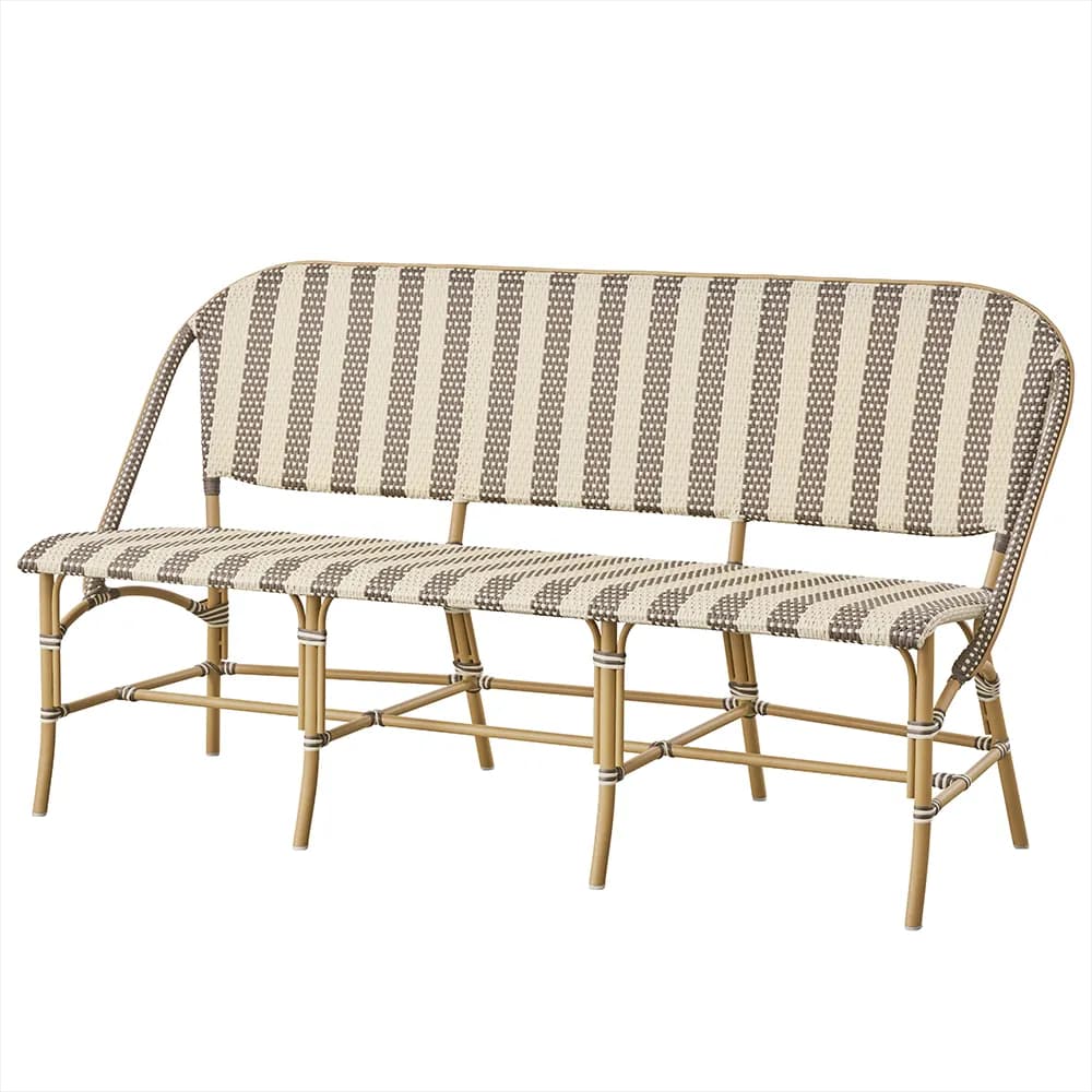 Sika Design, Sofie 3-Sitzer-Sofa weiß/cappucino