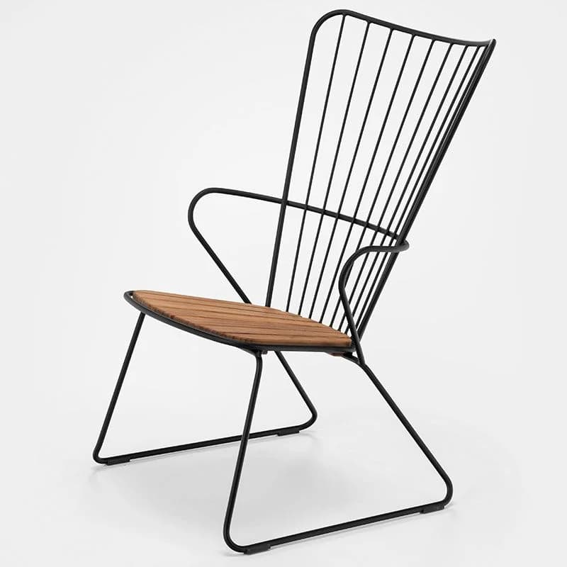 Houe, Paon lounge chair schwarz stahl