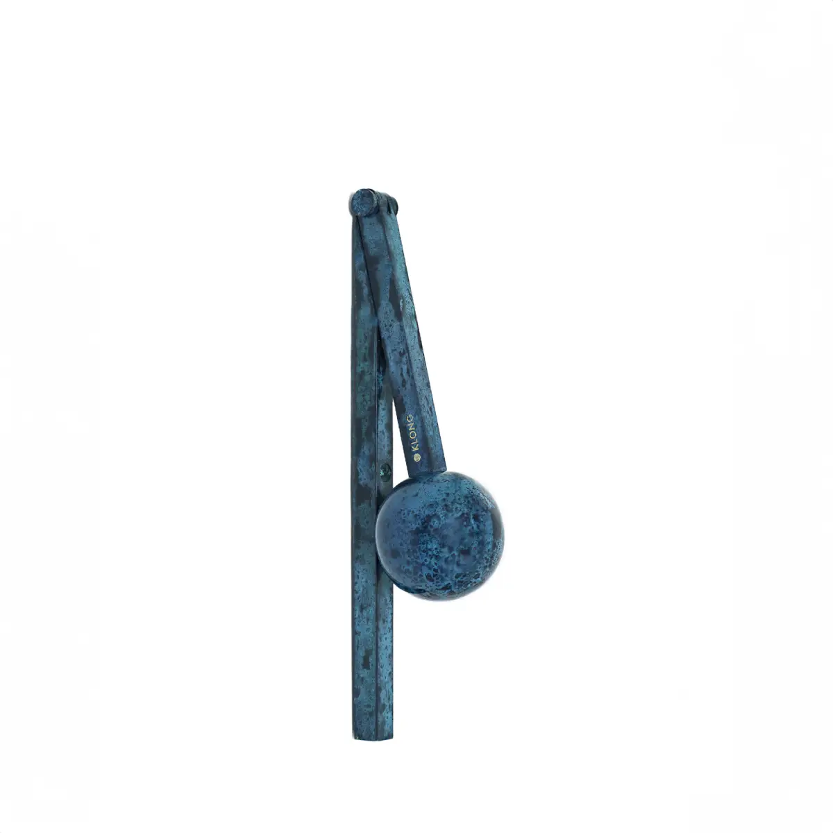 Klong, Klonk Türklopfer blau oxidiertes Messing