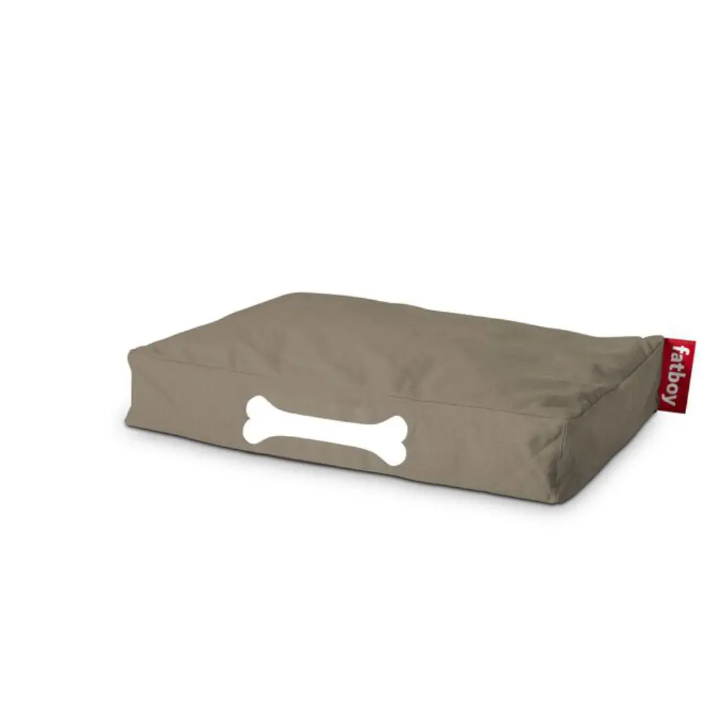 Fatboy, doggielounge S canvas recycled Hundebett taupe grey