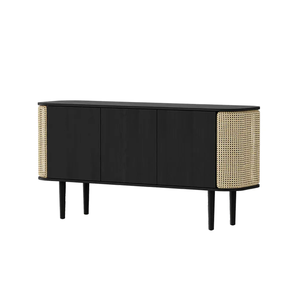 Umage, Treasures 3-türiger Schrank Schwarze Eiche/Ventian Cane