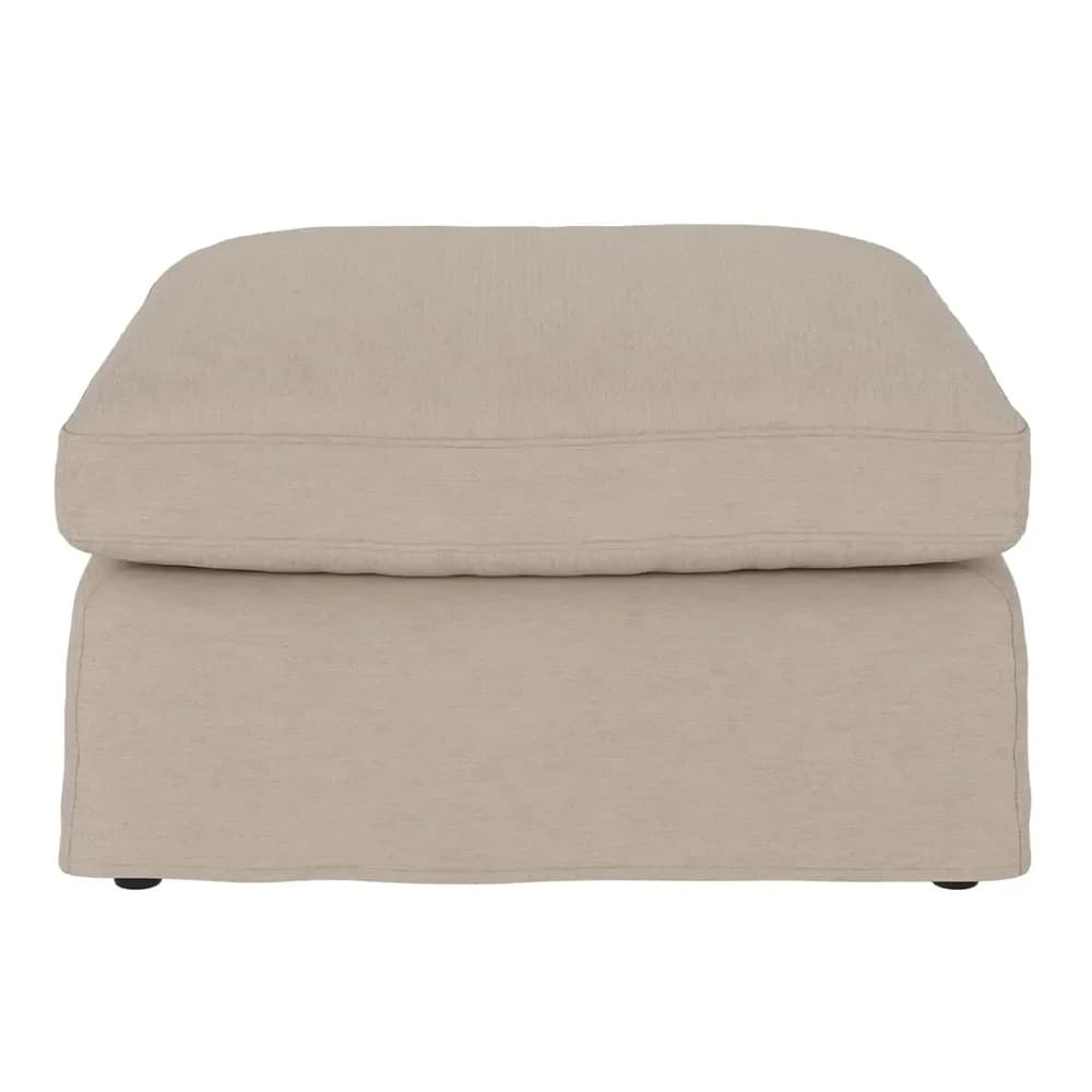 Rowico Home, Peyton Fußhocker Stoff Ursula beige