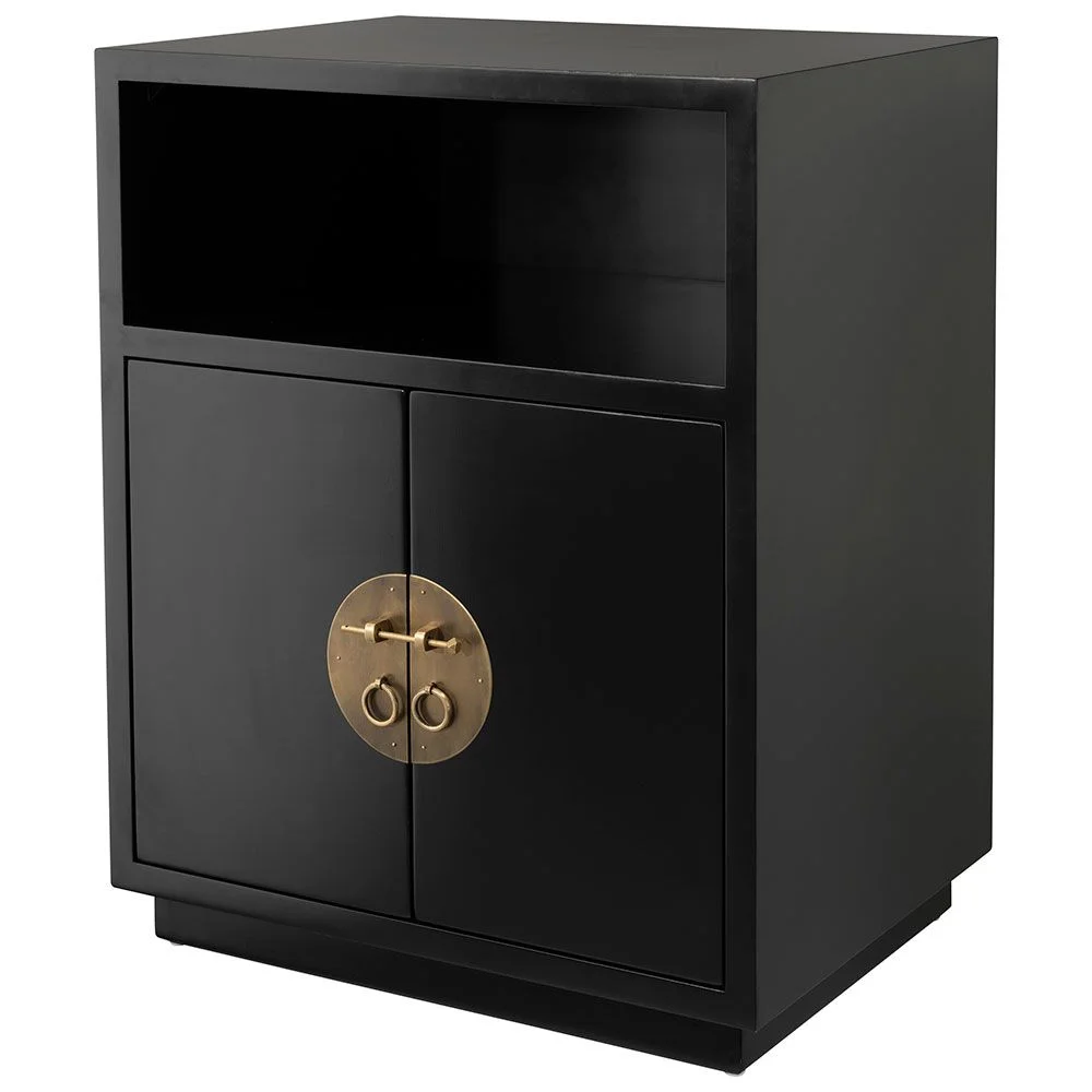 Macao Bedside Table Black