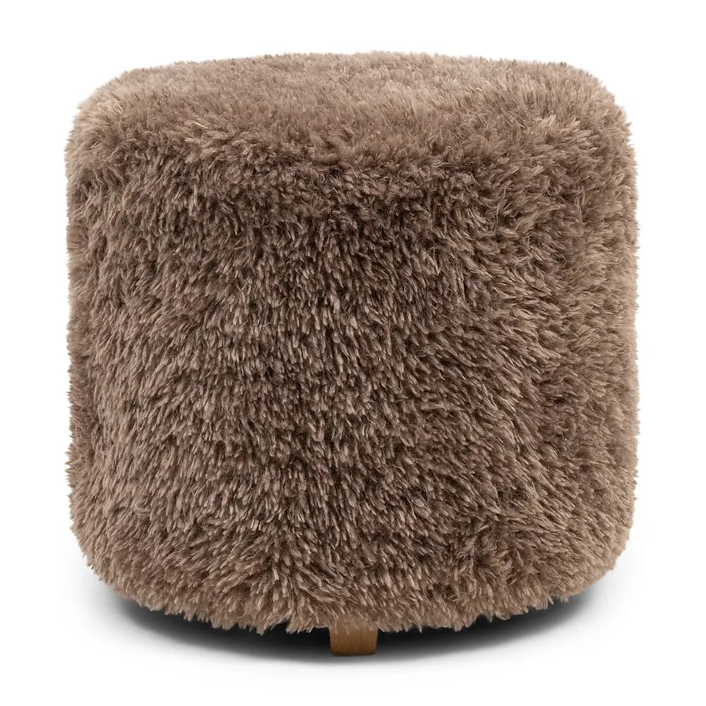 Riviera Maison, Fußhocker Bowery Raccoon Taupe