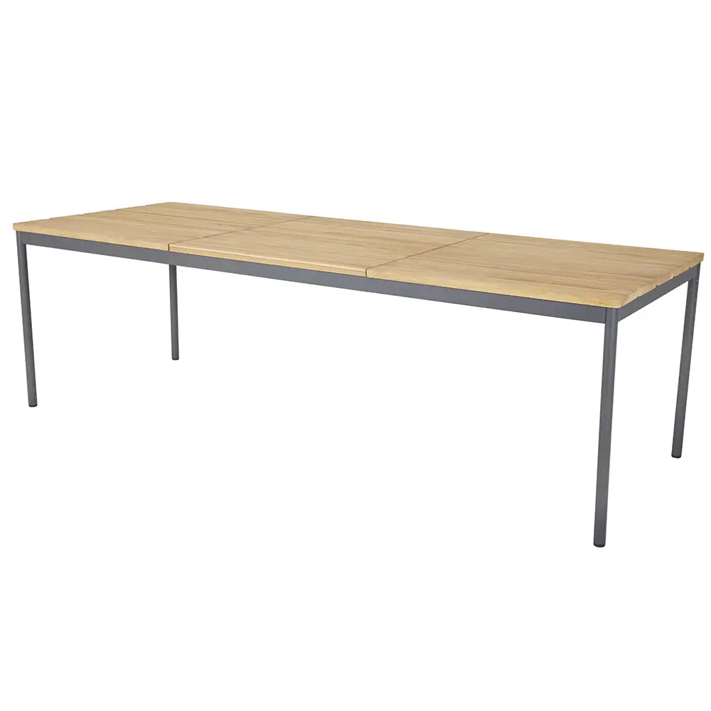 Brafab, Nox Esstisch 90x240 cm anthrazit/teak