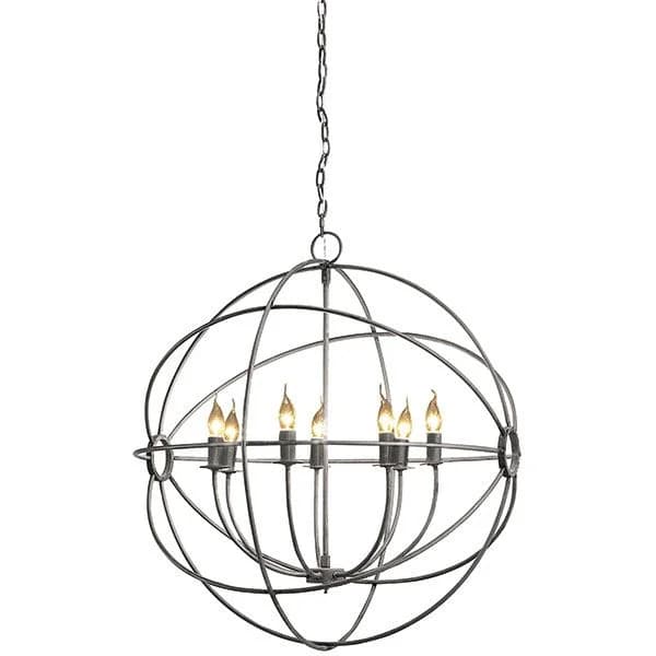 Rome Chandelier Grey