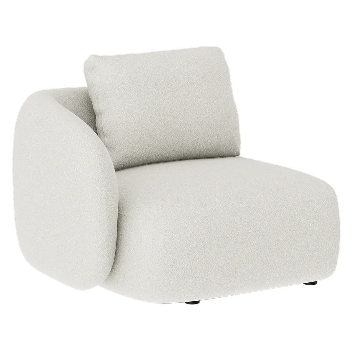 Artwood, Dixon 1-Sitzer Sektion links Bouclé cream