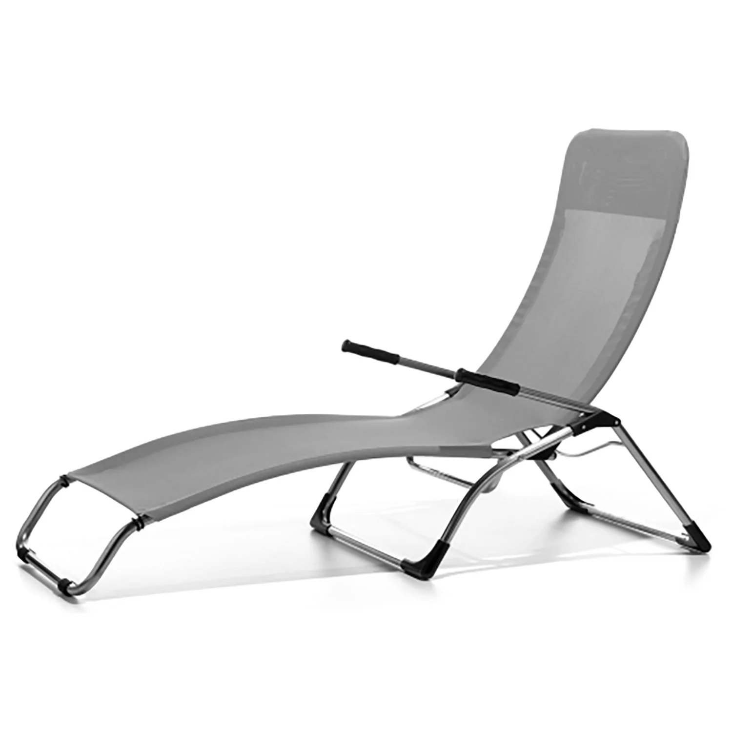Fiam, Samba Sonnenliege grau Aluminium/Textilene