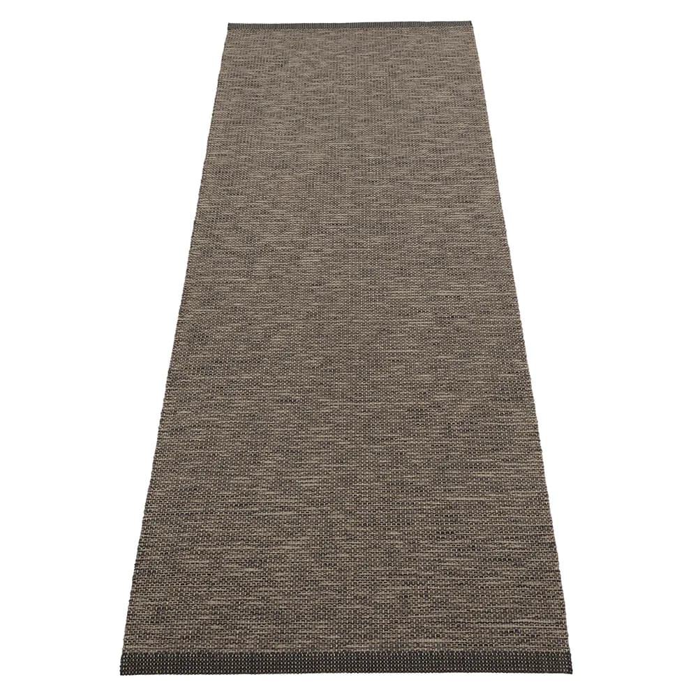 Pappelina, Sam teppich 70 x 225 cm Black/Walnut