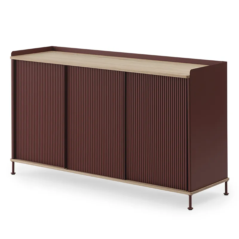 Muuto, Enfold Anrichte 148 x 45 cm - oiled oak Deep Red