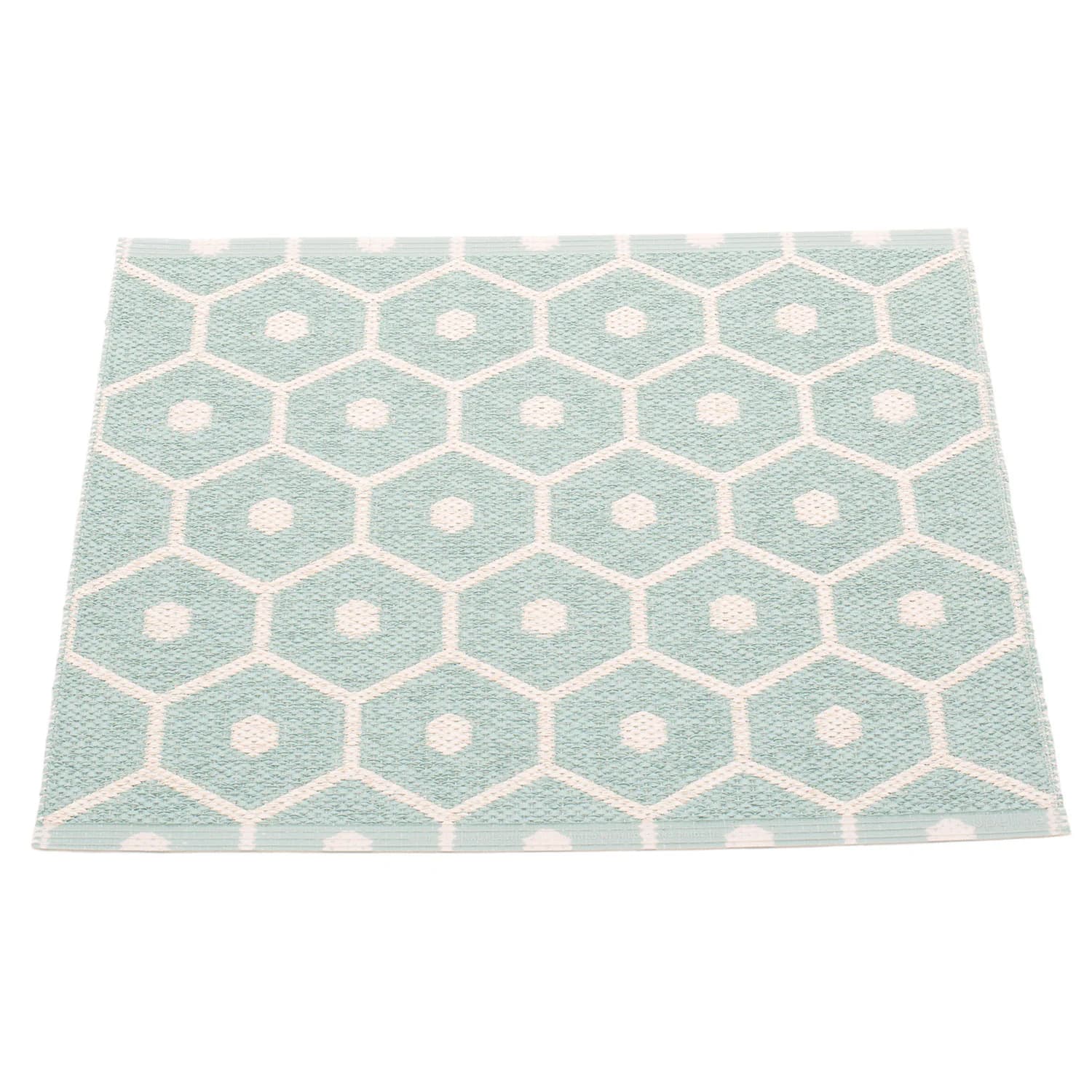 Pappelina, Honey Teppich 70x60 cm pale turquoise / vanilla
