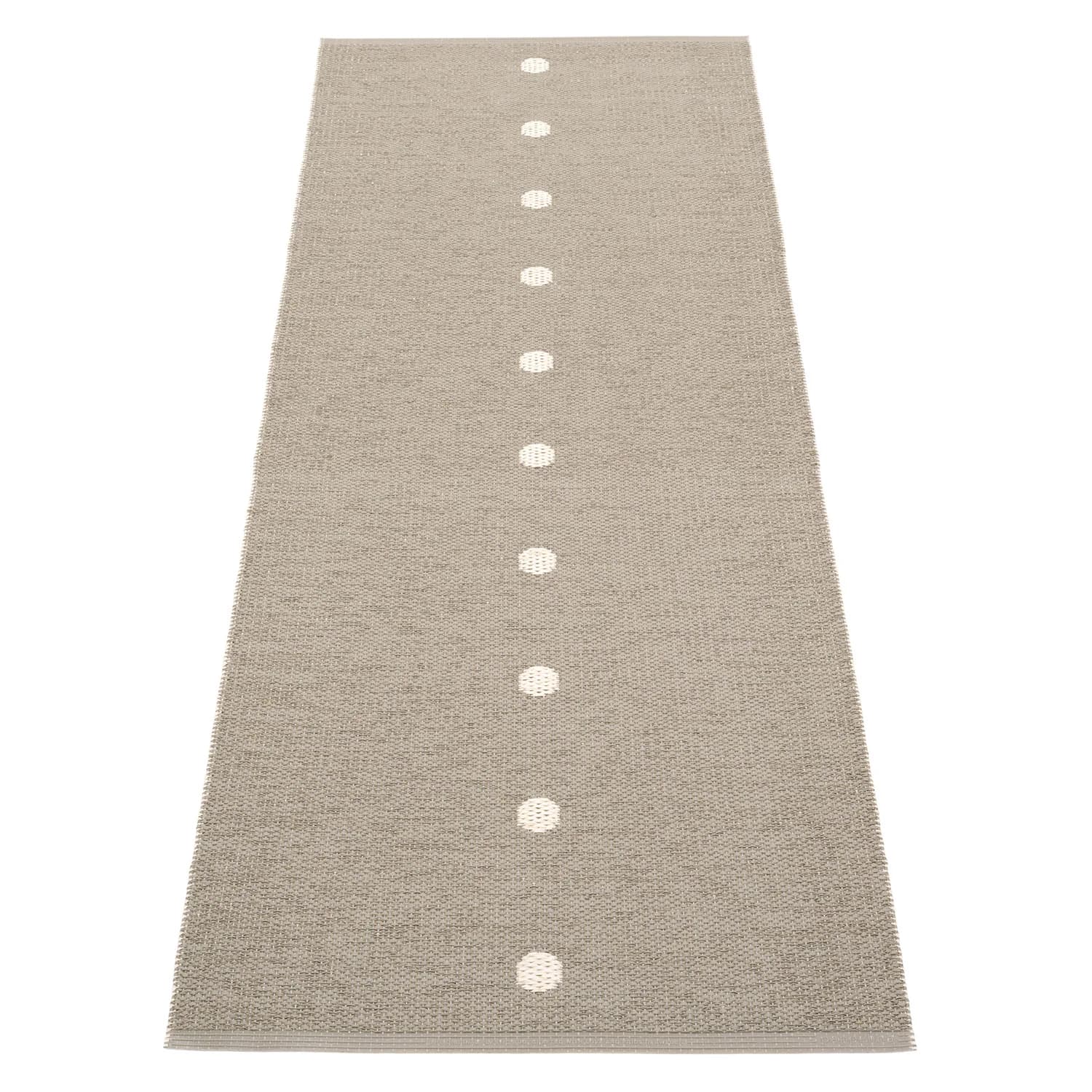 Pappelina, Peg Teppich 70x200 cm dark linen / vanilla