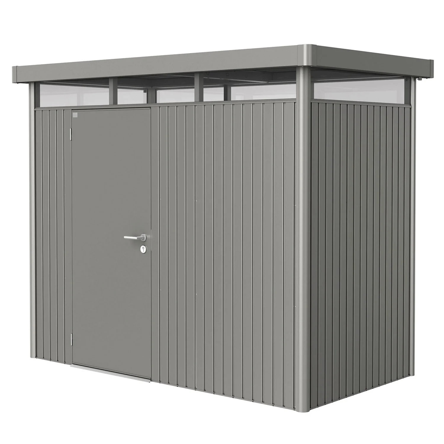 Biohort, Highline Gerätehaus Größe h1 metallisch quarz-grau Biohort